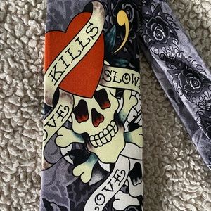 Original Ed Hardy Tie by Christian Audigier.